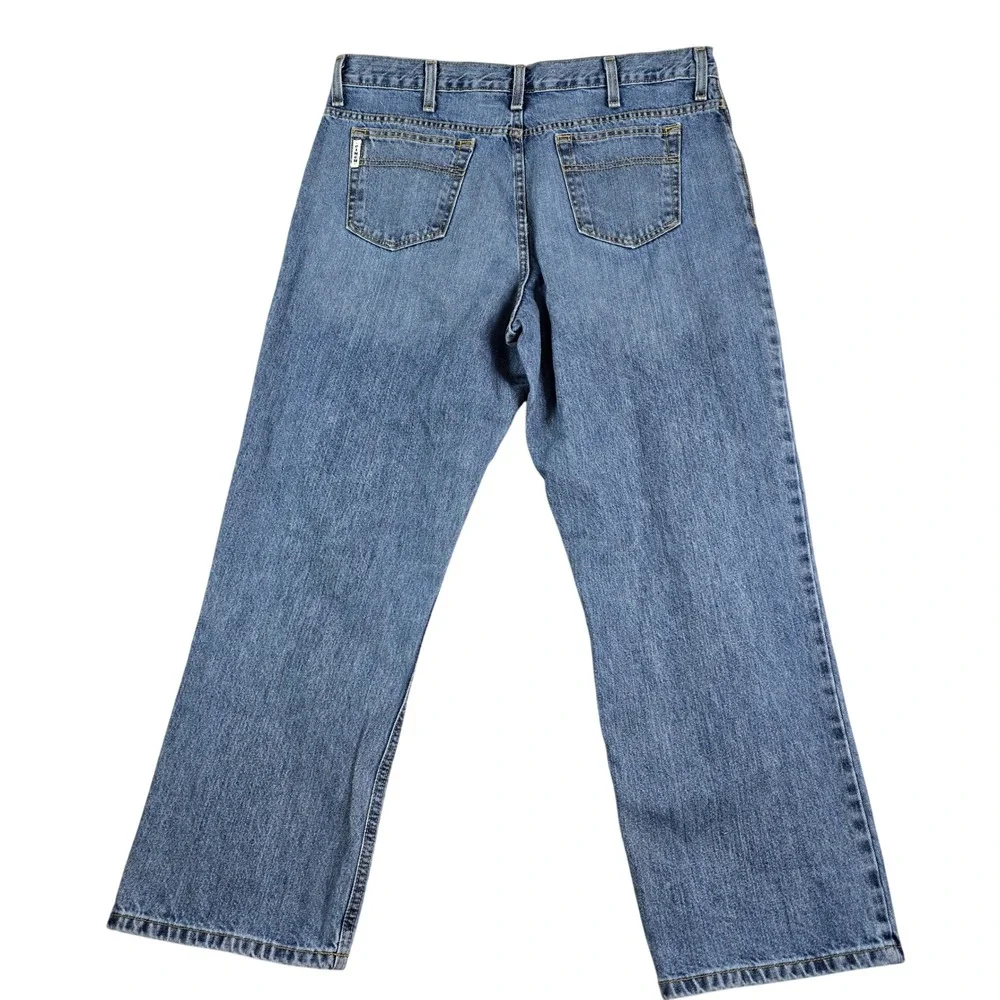 Cinch Straight Leg Jeans Mens 38x30 Blue Medium Wash Denim Cowboy Western Rodeo‎